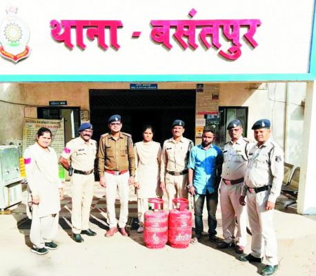 गैस सिलेंडर चोरी का आरोपी गिरफ्तार