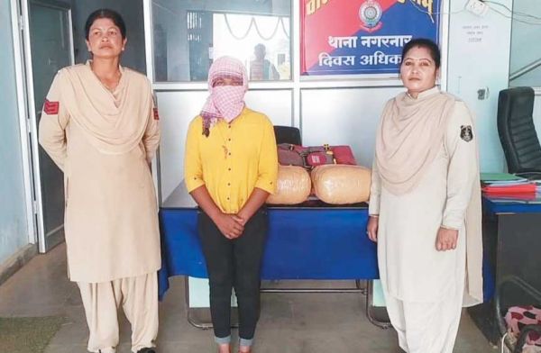 गांजा तस्करी, ओडिशा की युवती गिरफ्तार