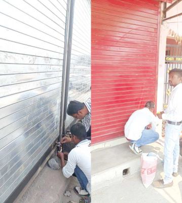 निगम ने दो दर्जन दुकानों को किया सील, सभी अनियमित निर्माण