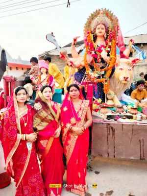 मां परमेश्वरी पुराण, धूमधाम से विसर्जन