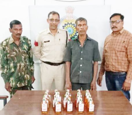 20 पौवा के साथ आरोपी पकड़ाया