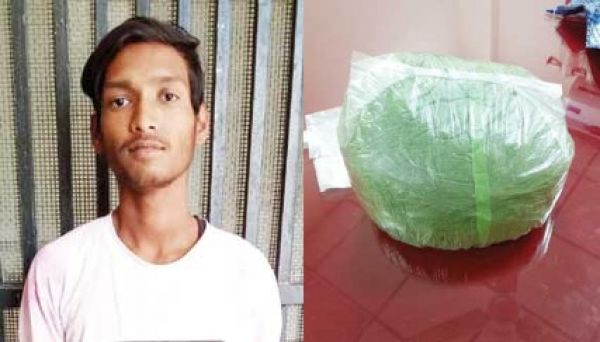 सवा किलो गांजा के साथ आरोपी गिरफ्तार
