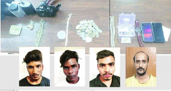 सूने मकानों में चोरी करने वाले 3 शातिर पकड़ाए