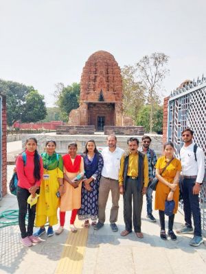 पुरातात्विक स्थल सिरपुर का शैक्षणिक भ्रमण