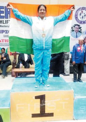 संजीदा ने अंतरराष्ट्रीय स्ट्रेंथ लिफ्टिंग में एमसीबी की जीता स्वर्ण