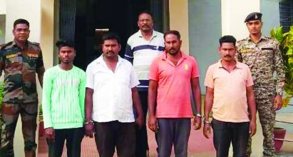 4 मवेशी तस्कर गिरफ्तार, भेजे गए जेल