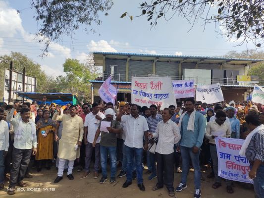13 सूत्रीय मांगों को लेकर किसानों का प्रदर्शन