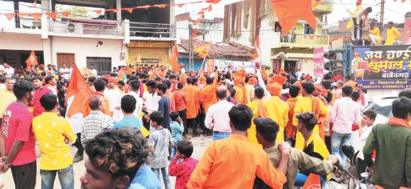 हिन्दू नववर्ष संवत्सर पर निकली भगवान श्री रामकी शोभायात्रा व झांकी