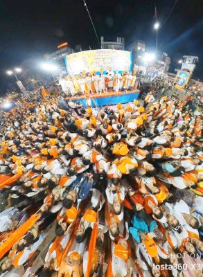 चेट्रीचंड महोत्सव पर शहर में निकाली शोभायात्रा रोमी ने किया जोशीला स्वागत