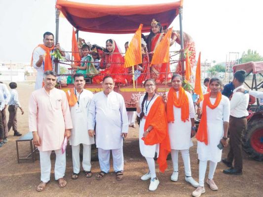 हिन्दू नववर्ष पर सशिमं ने निकाली शोभायात्रा