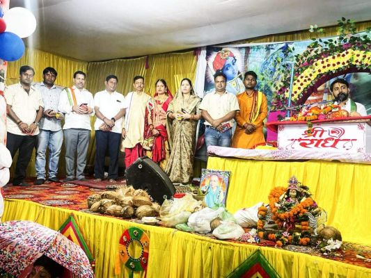 भागवत कथा में उतरी जांगड़े ने की शिरकत