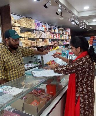 खाद्य सुरक्षा के मद्देनजर होटलों का निरीक्षण  