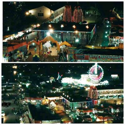 कुरुद के छत्तीसगढ़ महतारी मंदिर मेला में उमड़ी श्रद्धालुओं की भीड़