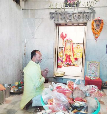 मां भद्रकाली मंदिर प्रांगण में श्रीराम की महाआरती