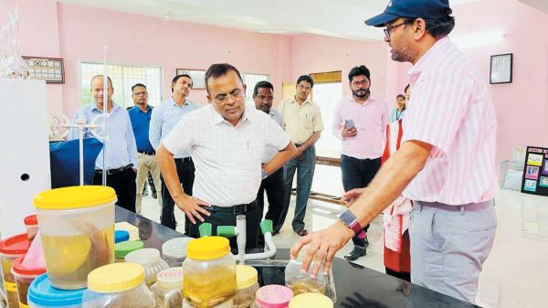 कलेक्टर ने मात्स्यिकी महाविद्यालय का किया निरीक्षण