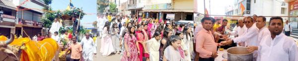 भगवान महावीर जन्म कल्याणक महोत्सव पर निकली भव्य शोभायात्रा