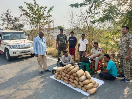 110 किलो गांजा के साथ दो आरोपी गिरफ्तार