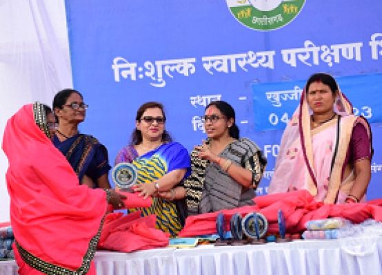 नि:शुल्क स्वास्थ्य परीक्षण शिविर का आयोजन