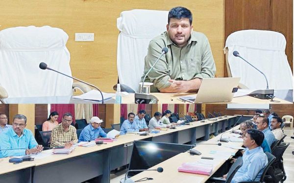 काम विलंब होने पर ठेकेदारों पर लगाए जुर्माना, कलेक्टर ने दिए निर्देश