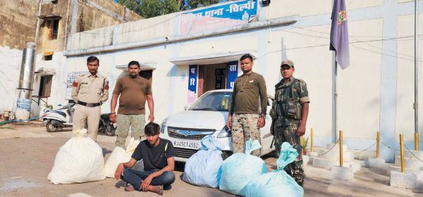 दस लाख के गांजे संग एक गिरफ्तार, एक फरार