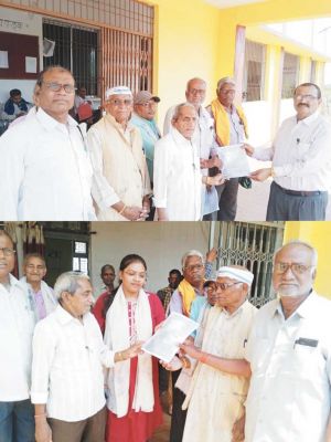 छत्तीसगढ़ पेंशनर्स समाज ने 10 सूत्रीय मांगों के समर्थन में दिया धरना, ज्ञापन सौंपा