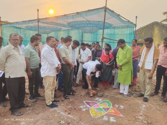 एसडीएम कार्यालय भवन का विधायक ने किया भूमिपूजन