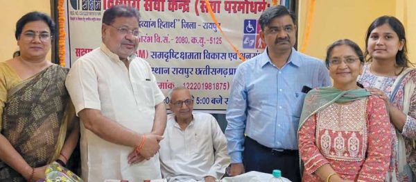 देवेन्द्र नगर में दिव्यांग सेवा केन्द्र शुरू