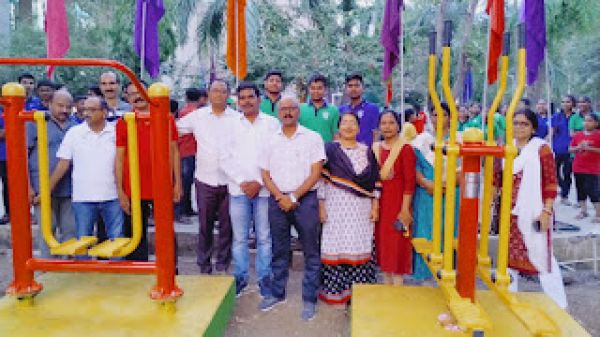 जनवि कुरुद में ओपन जिम का उद्घाटन