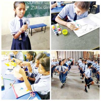 महोबा बाजार शासकीय शाला में किड्स समर कैंप