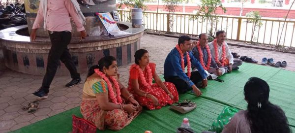नियमितीकरण की मांग को संघ का प्रदर्शन जारी