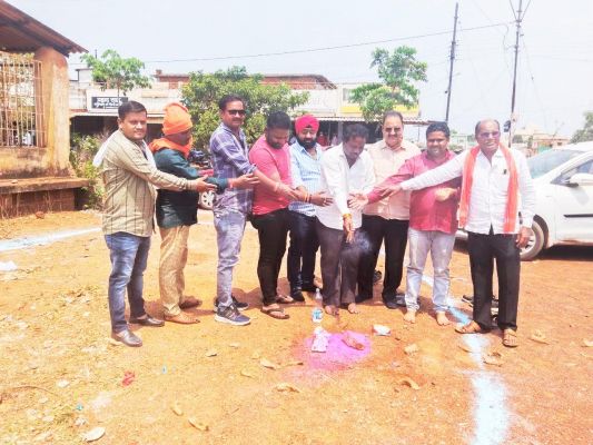 सीसी रोड का भूमिपूजन