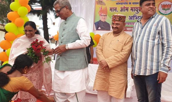 ओम माथुर का कोण्डागांव में प्रथम आगमन, कार्यकर्ताओं ने किया जोशीला स्वागत