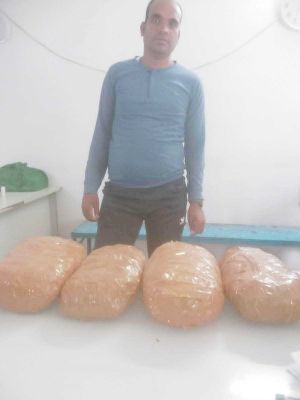 गांजा के साथ आरोपी गिरफ्तार