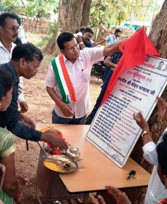 मरकाम ने बुनागांव में जल जीवन मिशन कार्यों का किया भूमिपूजन