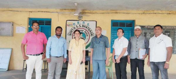 लोक शिक्षण संचालनालय के उप संचालक ने किया निरीक्षण