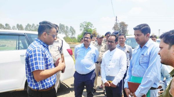 भेंट-मुलाकात: कलेक्टर ने स्थल निरीक्षण व तैयारियों का लिया जायजा