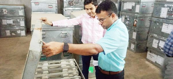 ईवीएम वेयर हाऊस पहुँचे कलेक्टर, मतगणना स्थल का किया अवलोकन