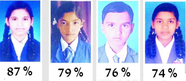 अर्पिता स्कूल के मेधावी बच्चे