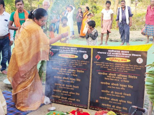 संसदीय सचिव ने 5 बड़े पुल निर्माण का किया भूमिपूजन