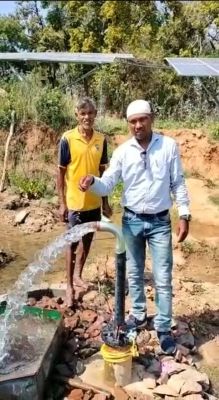 सौर सुजला योजना खेतों में सिंचाई के लिए हो रहा है कारगर साबित