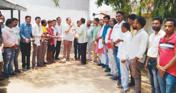 श्रम कल्याण बोर्ड के अध्यक्ष का स्वागत