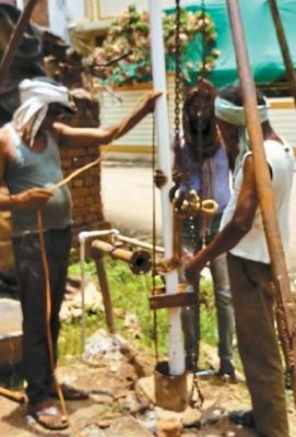 बेमेतरा-मारो में जलस्तर गिरने से  पावर पंप बंद, गहराने लगा जल संकट 