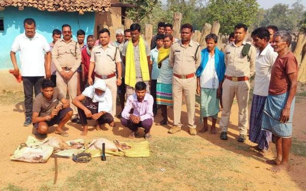 दो वन्यप्राणी चौसिंघा का शिकार, 4 गिरफ्तार