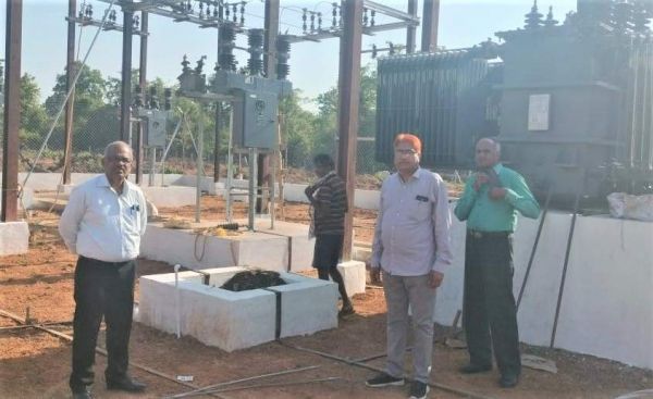 मुख्य अभियंता ने किया वासड़ी में निर्माणाधीन उपकेंद्र का निरीक्षण