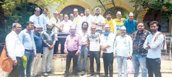 पीएससी चयन में परिवारवाद के खिलाफ आप का प्रदर्शन