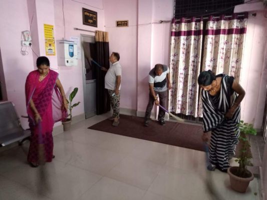 नगर निगम में चला स्वच्छता अभियान