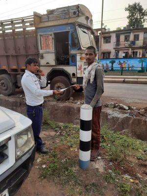 नो पार्किंग पर खड़े 268 वाहनों के काटे चालान