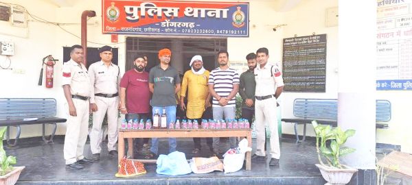 97 पौवा के साथ आधा दर्जन आरोपी पकड़ाए