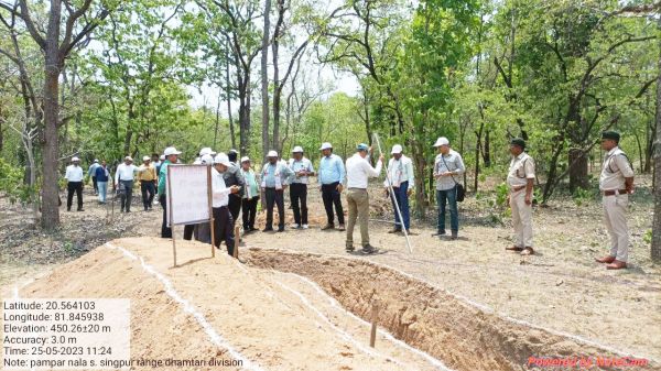 भारत सरकार और राज्यों के अफसरों  के दल ने किया वनमण्डल का भ्रमण