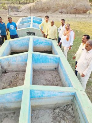 गौठान पहुंचकर भाजपा आमदी मंडल ने किया निरीक्षण